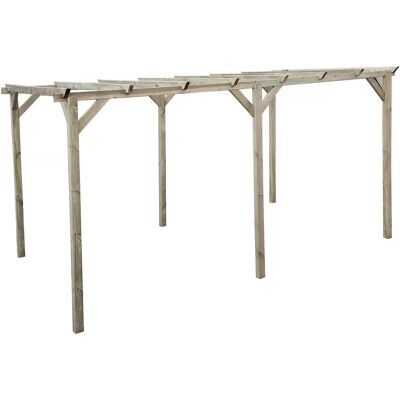Habitat Et Jardin Puinen katos 3x5 m - Carport Habitat Et Jardin Puinen katos 3x5 m - Carport