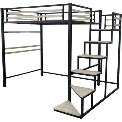 Habitat et jardin Cama entrepiso LENA 140x200 - Cama alta moderna Habitat et jardin Cama entrepiso LENA 140x200 - Cama alta moderna
