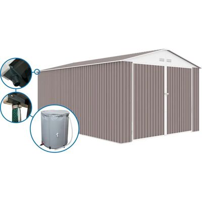HABITAT ET JARDIN Garage Métal - 15,36 m², Récupération d'eau, Gouttière - Publicité HABITAT ET JARDIN Garage Métal - 15,36 m², Récupération d'eau, Gouttière - Publicité