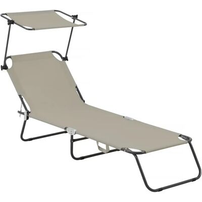 Habitat Et Jardin Taupe Składana Lazy Lounge - Leżak Habitat Et Jardin Taupe Składana Lazy Lounge - Leżak