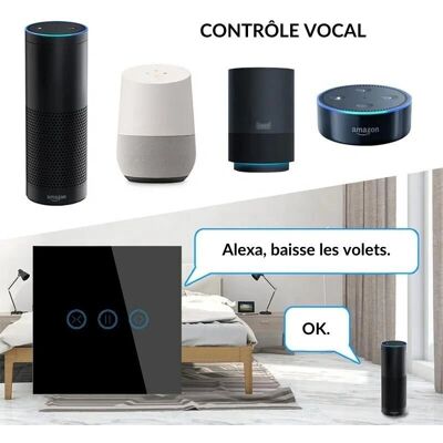 Interrupteur tactile Wifi SILAMP pour Volets Roulants - Publicité Interrupteur tactile Wifi SILAMP pour Volets Roulants - Publicité