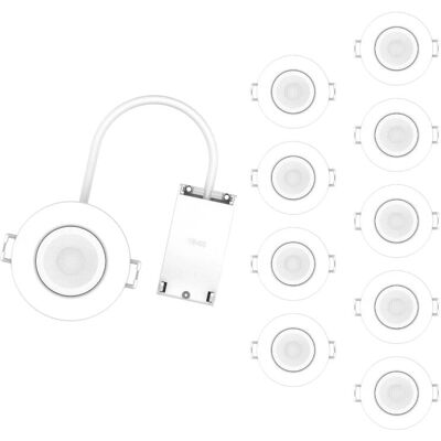 SILAMP Blanc 6W Dimmable CCT IP65 Spot LED - Intérieur/Extérieur - Publicité SILAMP Blanc 6W Dimmable CCT IP65 Spot LED - Intérieur/Extérieur - Publicité