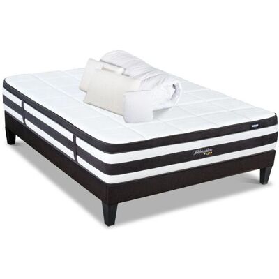 Ensemble Matelas Fontainebleau 160x200cm Bellecour avec ressorts ensachés - Publicité Ensemble Matelas Fontainebleau 160x200cm Bellecour avec ressorts ensachés - Publicité