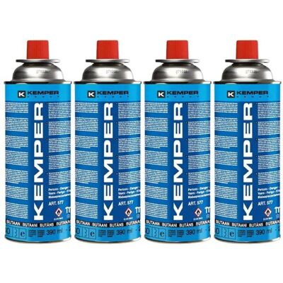 Kemper Gaskartusche 220g - 4 Stück für Gasgeräte Kemper Gaskartusche 220g - 4 Stück für Gasgeräte