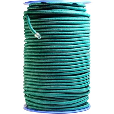 Corde élastique professionnelle Tecplast - 50m, Vert, Résistante aux UV, Usage Extérieur - Elastique - Publicité Corde élastique professionnelle Tecplast - 50m, Vert, Résistante aux UV, Usage Extérieur - Elastique - Publicité