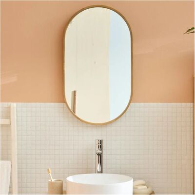 Mob-in Mob-in - Miroir ovale 40x70cm pepper - Miroir - Publicité Mob-in Mob-in - Miroir ovale 40x70cm pepper - Miroir - Publicité