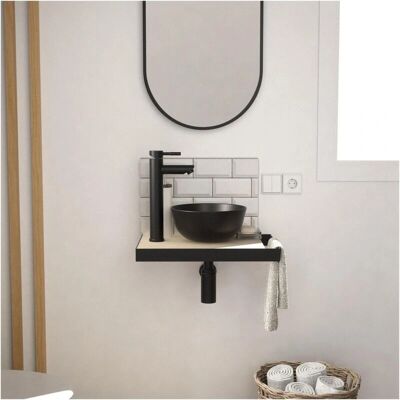 Mob-In - SOHO - Negro mate - 45 cm - mueble Mob-In - SOHO - Negro mate - 45 cm - mueble