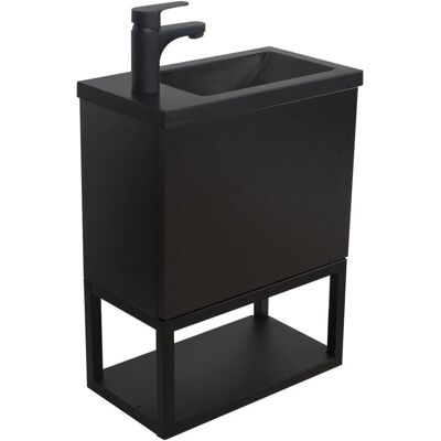 Mueble de Lavamanos NOVA Negro Colgado - Muebles Mueble de Lavamanos NOVA Negro Colgado - Muebles