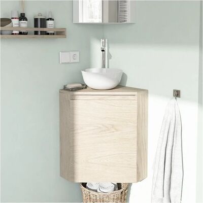 Lavabo d'angle Sorrento avec robinet - Meubles de salle de bain - Publicité Lavabo d'angle Sorrento avec robinet - Meubles de salle de bain - Publicité