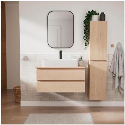 Mob-in - SORRENTO 80CM - Roble - MDF - Mueble de baño Mob-in - SORRENTO 80CM - Roble - MDF - Mueble de baño