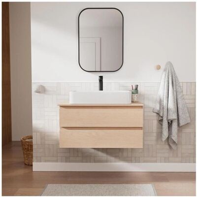 MOB-IN - SORRENTO - Roble decorativo - 80cm - Conjunto baño MOB-IN - SORRENTO - Roble decorativo - 80cm - Conjunto baño