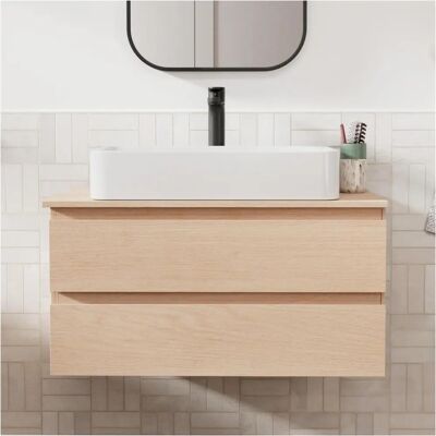 MOB-IN Conjunto de Mueble de Baño Sorrento 80cm - MDF, Resistente al Agua, Moderno MOB-IN Conjunto de Mueble de Baño Sorrento 80cm - MDF, Resistente al Agua, Moderno