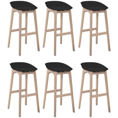 Conjunto de taburetes de bar de madera MOB-IN RIVA 65cm Conjunto de taburetes de bar de madera MOB-IN RIVA 65cm