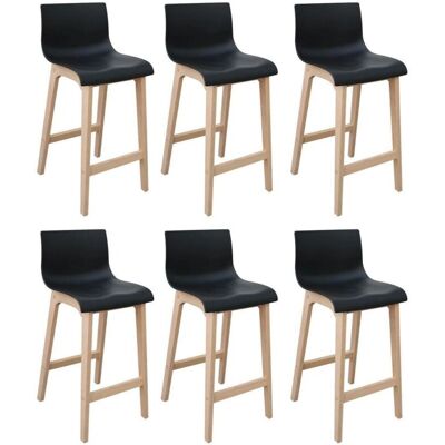 Mob-in Tanna Tabourets de Bar en Bois 65cm - Tabouret de Bar - Publicité Mob-in Tanna Tabourets de Bar en Bois 65cm - Tabouret de Bar - Publicité