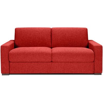 NICE - Canapé-lit 3 places - Tweed - Rouge - Canapé-lit - Publicité NICE - Canapé-lit 3 places - Tweed - Rouge - Canapé-lit - Publicité