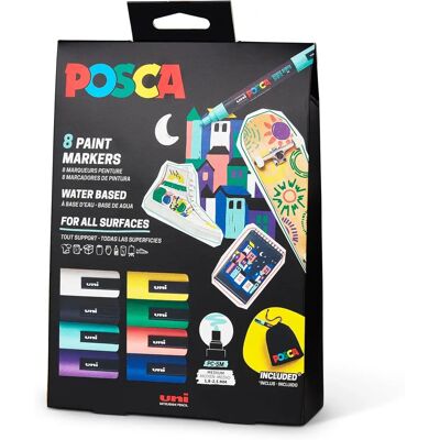 Posca Marker PC-5M - 8er Set - Künstlerbedarf Posca Marker PC-5M - 8er Set - Künstlerbedarf