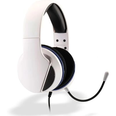 Freaks and Geeks PS5 Headset - Weiß Schwarz - Zweifarbige Ohrkissen - 40mm Treiber - Klappbares Mikrofon - Kopfhörer & Lautsprecher Freaks and Geeks PS5 Headset - Weiß Schwarz - Zweifarbige Ohrkissen - 40mm Treiber - Klappbares Mikrofon - Kopfhörer & Lautsprecher