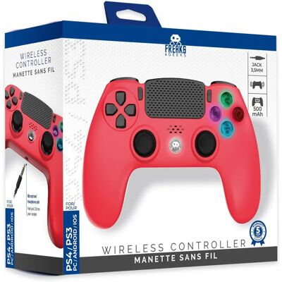 Červený bezdrátový ovladač - PS4 - Bluetooth, Vibrace Červený bezdrátový ovladač - PS4 - Bluetooth, Vibrace