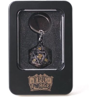 Epic Forge D20 Sleutelhanger - Mini metalen dobbelstenen - 7 st Epic Forge D20 Sleutelhanger - Mini metalen dobbelstenen - 7 st
