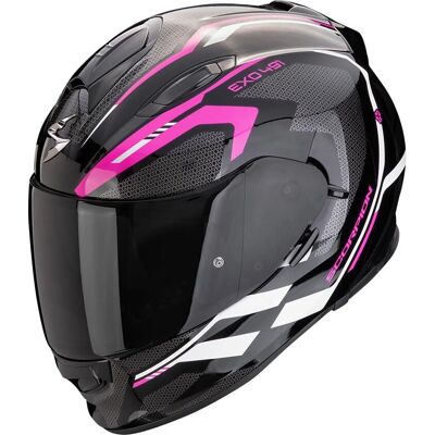 Scorpion Exo-491 Kripta Pink Weiß Schwarz - Motorradhelm Scorpion Exo-491 Kripta Pink Weiß Schwarz - Motorradhelm
