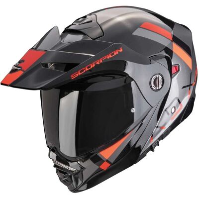 Scorpion ADX-2 Galane Klapphelm - Silber-Rot - S - Motorradsicherheitshelm Scorpion ADX-2 Galane Klapphelm - Silber-Rot - S - Motorradsicherheitshelm