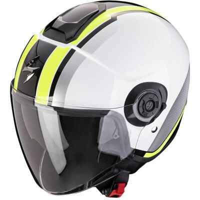 Casco Scorpion Exo-City II Vel Bianco / Giallo Neon L - Casco moto Casco Scorpion Exo-City II Vel Bianco / Giallo Neon L - Casco moto