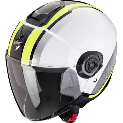 Casco Scorpion Exo-City II Vel Bianco / Giallo Neon - Casco Moto Casco Scorpion Exo-City II Vel Bianco / Giallo Neon - Casco Moto