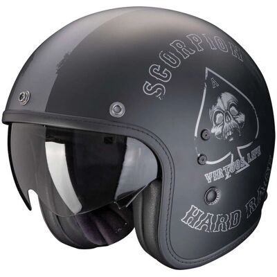 Scorpion Belfast EVO Spade Matt Schwarz-Silber Motorradhelm Scorpion Belfast EVO Spade Matt Schwarz-Silber Motorradhelm