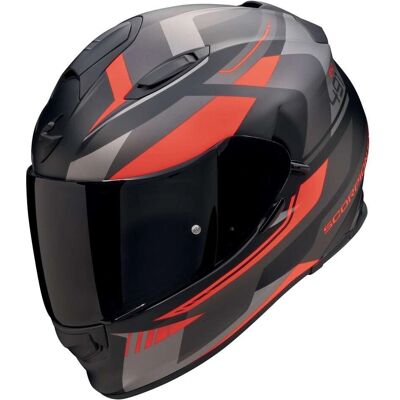 Scorpion EXO-491 Abilis Motorcycle Helmet - Black Gray Red - S Scorpion EXO-491 Abilis Motorcycle Helmet - Black Gray Red - S