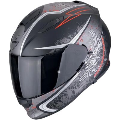 Casco Moto Integrale Scorpion EXO-491 RUN Nero opaco Rosso taglia M Casco Moto Integrale Scorpion EXO-491 RUN Nero opaco Rosso taglia M
