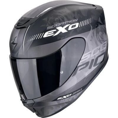 Casque Moto Scorpion EXO-391 AVA - Noir mat / Argent - Sécurité & Confort - Publicité Casque Moto Scorpion EXO-391 AVA - Noir mat / Argent - Sécurité & Confort - Publicité