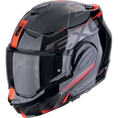 Casco modulare Scorpion EXO-TECH EVO TRAVELLER - Nero e rosso XL Casco modulare Scorpion EXO-TECH EVO TRAVELLER - Nero e rosso XL