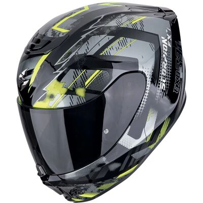 Casco de Moto Scorpion EXO-391 Clutter - Negro y Amarillo Neón - S Casco de Moto Scorpion EXO-391 Clutter - Negro y Amarillo Neón - S