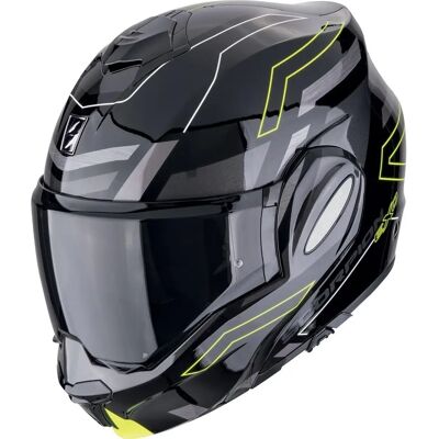 Scorpion EXO-TECH EVO Conquer - Svart/Neon Gul - Motorsykkelhjelm Scorpion EXO-TECH EVO Conquer - Svart/Neon Gul - Motorsykkelhjelm