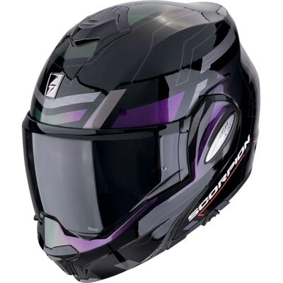 Scorpion EXO-TECH EVO CONQUER Motorcycle Helmet - Matte Black - P/J, M Scorpion EXO-TECH EVO CONQUER Motorcycle Helmet - Matte Black - P/J, M