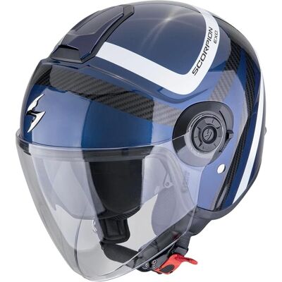 Casque moto urbain Scorpion EXO-CITY II RIVA - Visier étendu Casque moto urbain Scorpion EXO-CITY II RIVA - Visier étendu