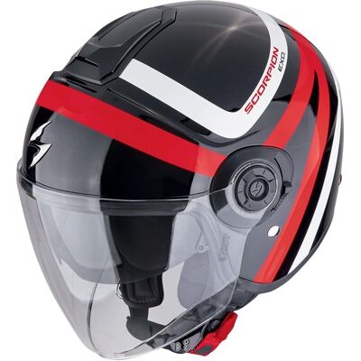 Casque Moto Urbain Scorpion RIVA - Visier Clair Prolongé - ECE 22.06 Casque Moto Urbain Scorpion RIVA - Visier Clair Prolongé - ECE 22.06