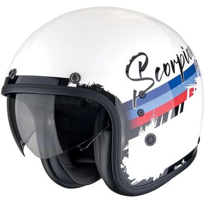 Casque Belfast Evo Adonis de Scorpion - Léger Retro ECE 22.06 Casque Belfast Evo Adonis de Scorpion - Léger Retro ECE 22.06