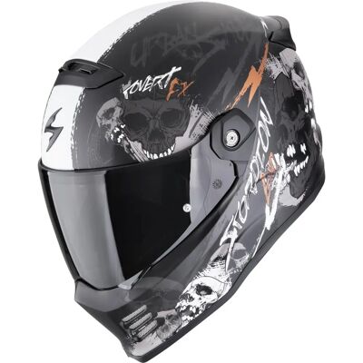 Casque intégral Scorpion Covert FX Skullz - Noir mat/ gris/doré - M - Publicité Casque intégral Scorpion Covert FX Skullz - Noir mat/ gris/doré - M - Publicité