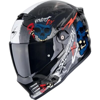 Scorpion FX Skullz Helm - Leicht, Belüftet, ECE 22.06 Scorpion FX Skullz Helm - Leicht, Belüftet, ECE 22.06