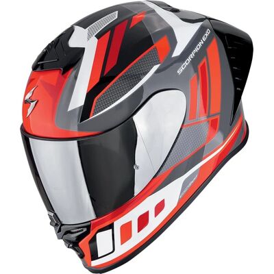 Casco Ultra TCT Grigio/Bianco/Rosso - Casco moto Casco Ultra TCT Grigio/Bianco/Rosso - Casco moto