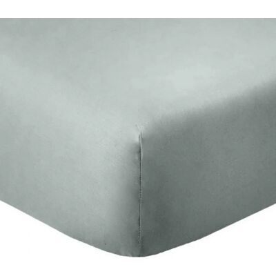 Housse De Rêve - Drap Housse 140x190 - Argent - Drap-Housse - Publicité Housse De Rêve - Drap Housse 140x190 - Argent - Drap-Housse - Publicité