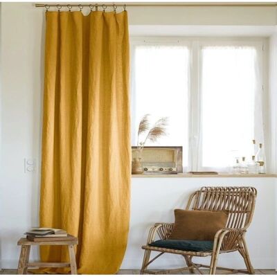Housse De Rêve - Rideau 140x270 - Lin Lavé Miel - Curtain Housse De Rêve - Rideau 140x270 - Lin Lavé Miel - Curtain