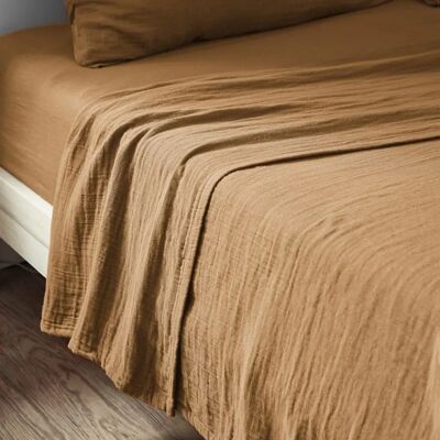 Housse De Rêve - Drap Plat 270x300 - Camel - Drap plat - Publicité Housse De Rêve - Drap Plat 270x300 - Camel - Drap plat - Publicité