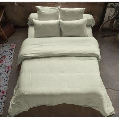 Housse De Rêve Funda de Edredón de Gasa de Algodón - 200x200 cm, Verde Housse De Rêve Funda de Edredón de Gasa de Algodón - 200x200 cm, Verde