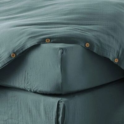 Housse De Rêve - Drap Housse 200x200 Cotton Gauze - Fitted sheet - Publicité Housse De Rêve - Drap Housse 200x200 Cotton Gauze - Fitted sheet - Publicité