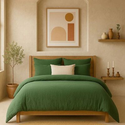 Housse De Rêve - PD23623 - Vert - 240x260 cm - Housse de Couette - Publicité Housse De Rêve - PD23623 - Vert - 240x260 cm - Housse de Couette - Publicité