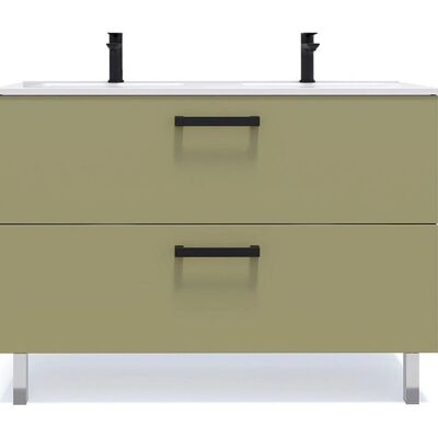Homifab - Chelsea - Olive - 120 cm - Bathroom Vanity - Publicité Homifab - Chelsea - Olive - 120 cm - Bathroom Vanity - Publicité