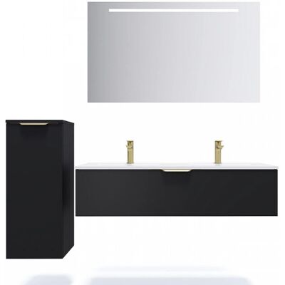 Homifab - Venice - Noir - 120 cm - Bathroom Vanity - Publicité Homifab - Venice - Noir - 120 cm - Bathroom Vanity - Publicité