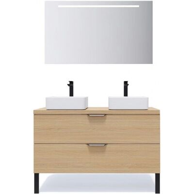 Homifab - Venice - 120 cm - 2 vasques - Bathroom Vanity - Publicité Homifab - Venice - 120 cm - 2 vasques - Bathroom Vanity - Publicité